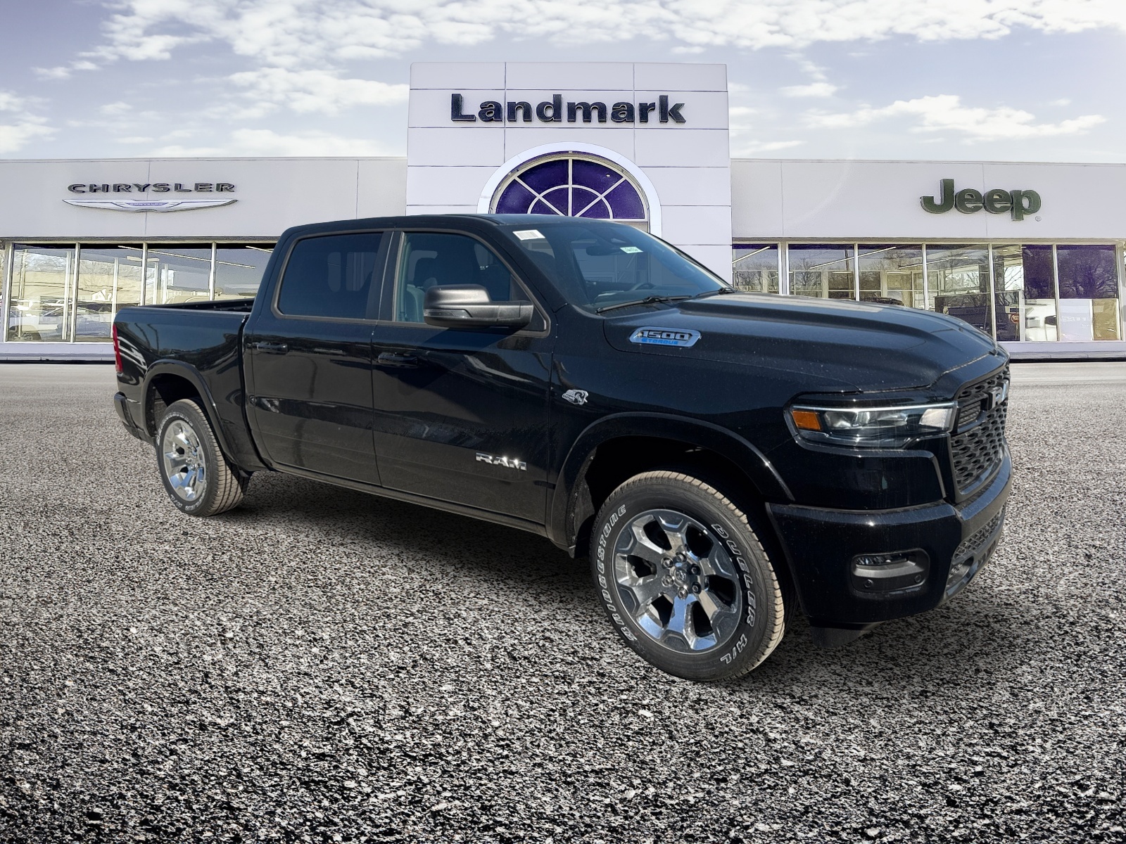 Diamond Black Crystal Pearlcoat 2026 RAM 1500 Big Horn Crew Cab 4WD Pickup Truck Four-Wheel Drive 8-Speed Automatic