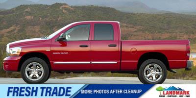 Blue 2007 Dodge RAM 1500 Laramie Quad Cab 4WD Pickup Truck Four-Wheel Drive 5-Speed Automatic
