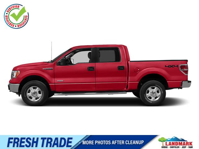 Red 2013 Ford F-150 XLT SuperCrew 4WD Pickup Truck Four-Wheel Drive Automatic