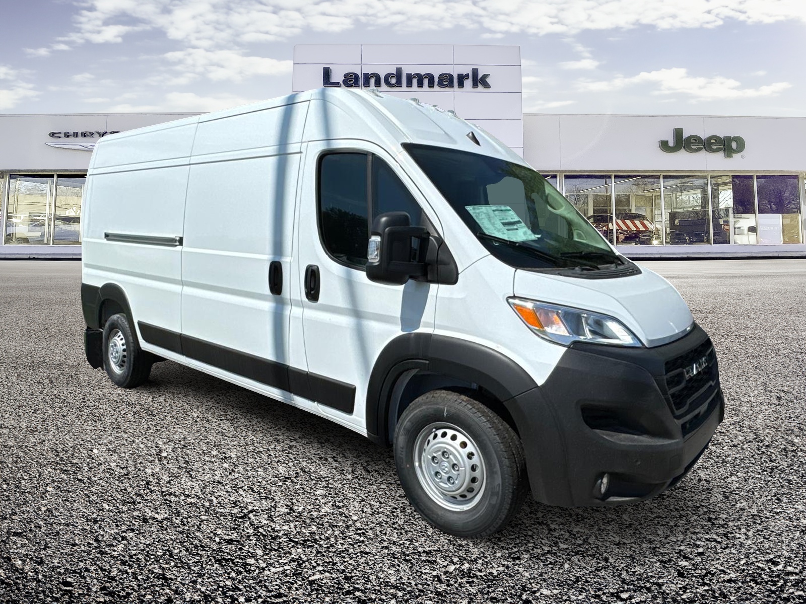 White 2025 RAM ProMaster 2500 Tradesman 159 High Roof Cargo Van FWD Van Front-Wheel Drive Automatic