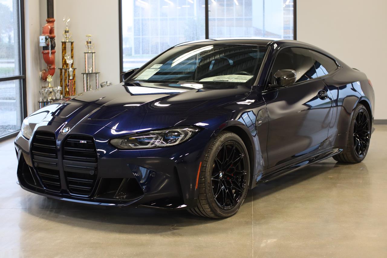 Blue 2021 BMW M4 Coupe Rear-Wheel Drive Manual