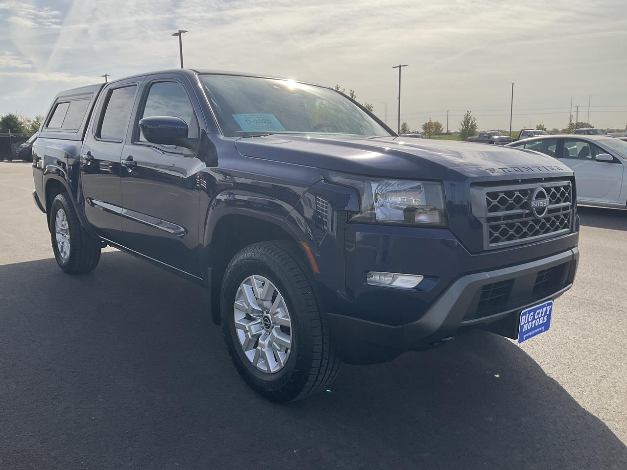 Blue 2023 Nissan Frontier Pickup Truck Four-Wheel Drive